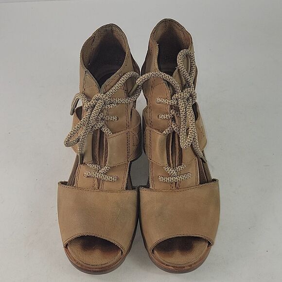 Sorel Joanie Lace Tie Wedge Women's Sandals - Picture 11 of 13